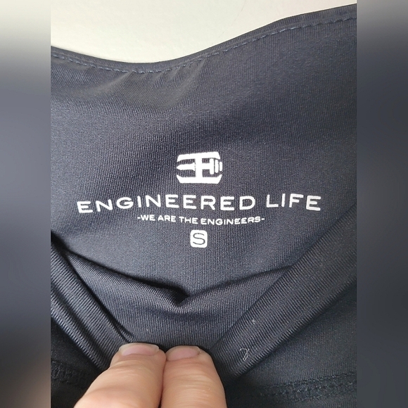 Women's Engineered Life Black Leggings, Size Small - Picture 4 of 4